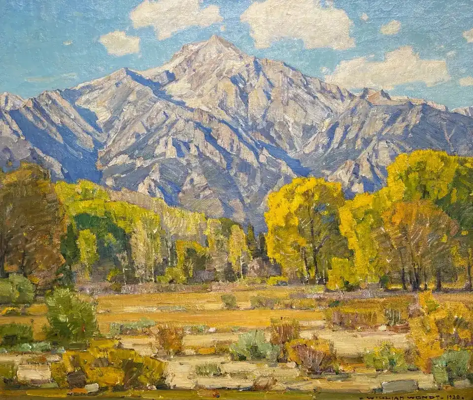 William Wendt, Mt. Williamson, oil on canvas