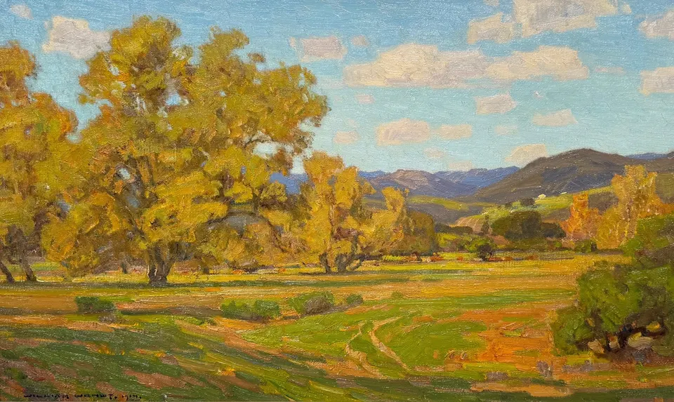 William Wendt, Golden Hills of Fall