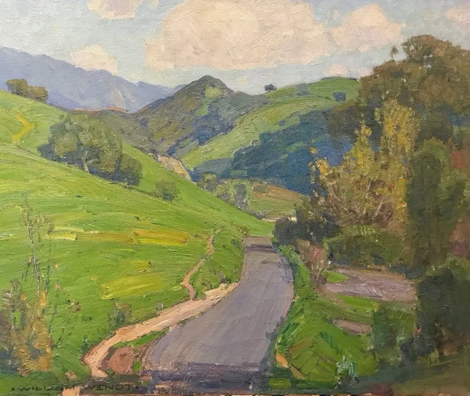 William Wendt, Laguna Canyon, oil on canvas